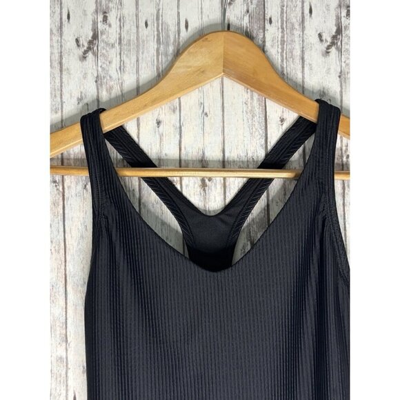 Nike One Piece Swimsuit Black Womens Size Medium Lightly Padded - Picture 3 of 6